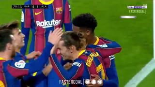 Barcelona vs. Alavés: Junior Firpo cerró goleada 5-1 azulgrana tras magistral conexión Messi-Griezmann | VIDEO | 