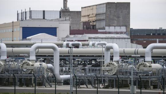 Vista de la estación receptora de Pipeline Inspection Gauge (PIG), la parte Nord Stream 2 del área de recalada en Lubmin, en la costa alemana del mar Báltico. (Foto: John MACDOUGALL / AFP)