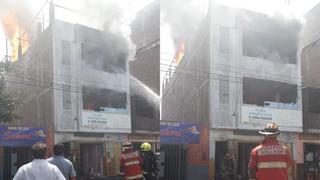 La Libertad: se registra incendio en fábrica de calzado de Trujillo