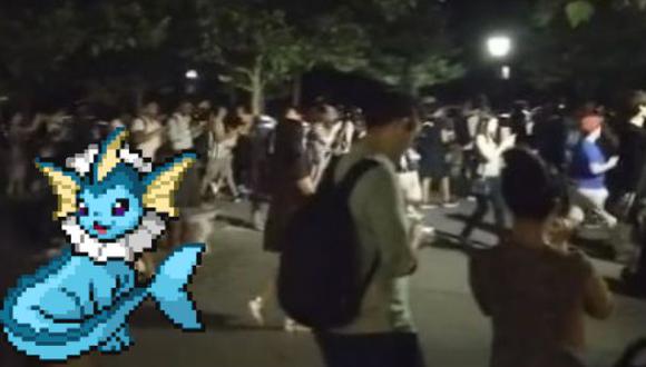 Llenan el Central Park para capturar un Vaporeon de Pokémon GO