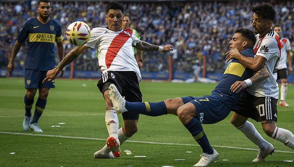 Boca Juniors vs. River Plate disputarán la primera final de la Copa Libertadores 2018 este sábado en la Bombonera. (Foto: AFP).