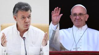 Santos agradeció a Francisco por mensaje de paz para Colombia