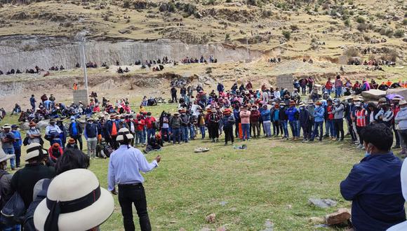 Las comunidades campesinas de la provincia de Chumbivilcas, en la región de Cusco, retomaron su protesta contra la minera MMG Las Bambas. (Foto: El Comercio)