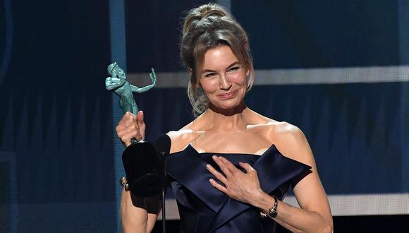 SAG Awards: Renée Zellweger obtuvo el premio a Mejor actriz. (Foto: AFP)