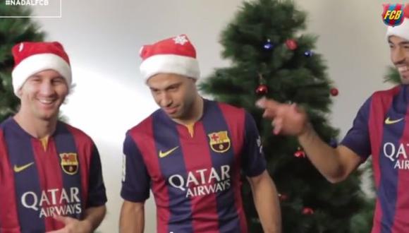 YouTube: Navidad del Barcelona y su divertido detrás de cámara