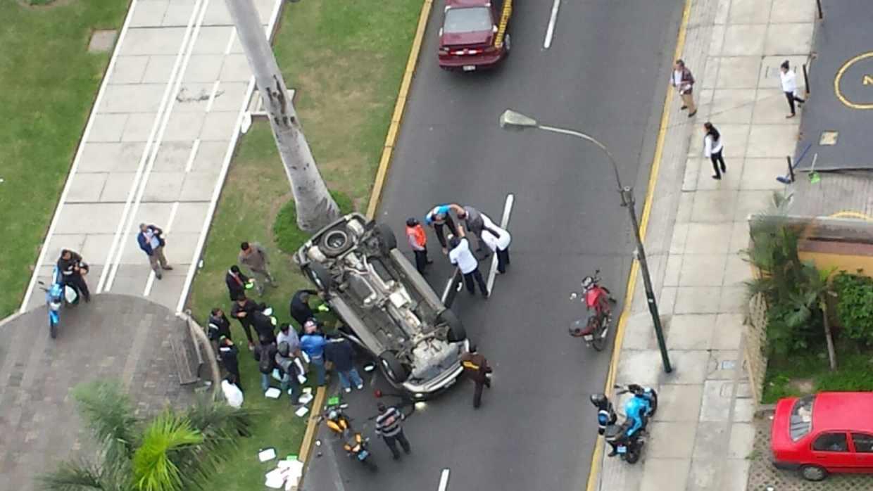 El 40% de autos particulares de Lima chocan una vez al año