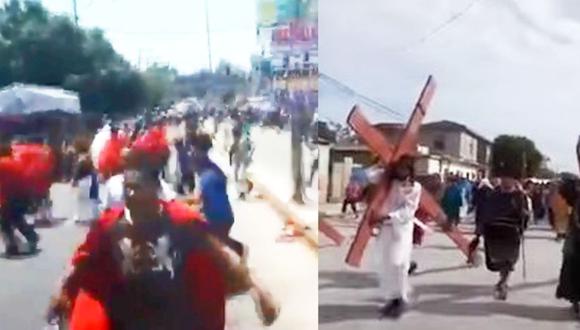 YouTube: Suspenden vía crucis por dos balaceras en México. (Foto: Capturas de YouTube)