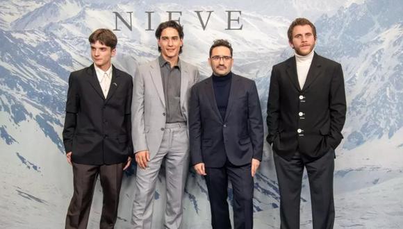 Director y protagonistas de 'La sociedad de la nieve' se pronunciaron tras nominación de la película al Oscar. (Foto: Europa Press)