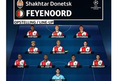 Renato Tapia será titular en el partido Feyenoord vs Shakhtar por la Champions League
