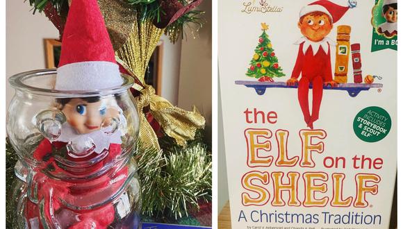 Los niños y niñas se despiertan cada mañana del 1 al 24 de diciembre buscando al elfo que ayuda a Papá Noel a hacer su lista de regalos. / La portada del libro que da origen a la tradición (Fotos: Instagram)