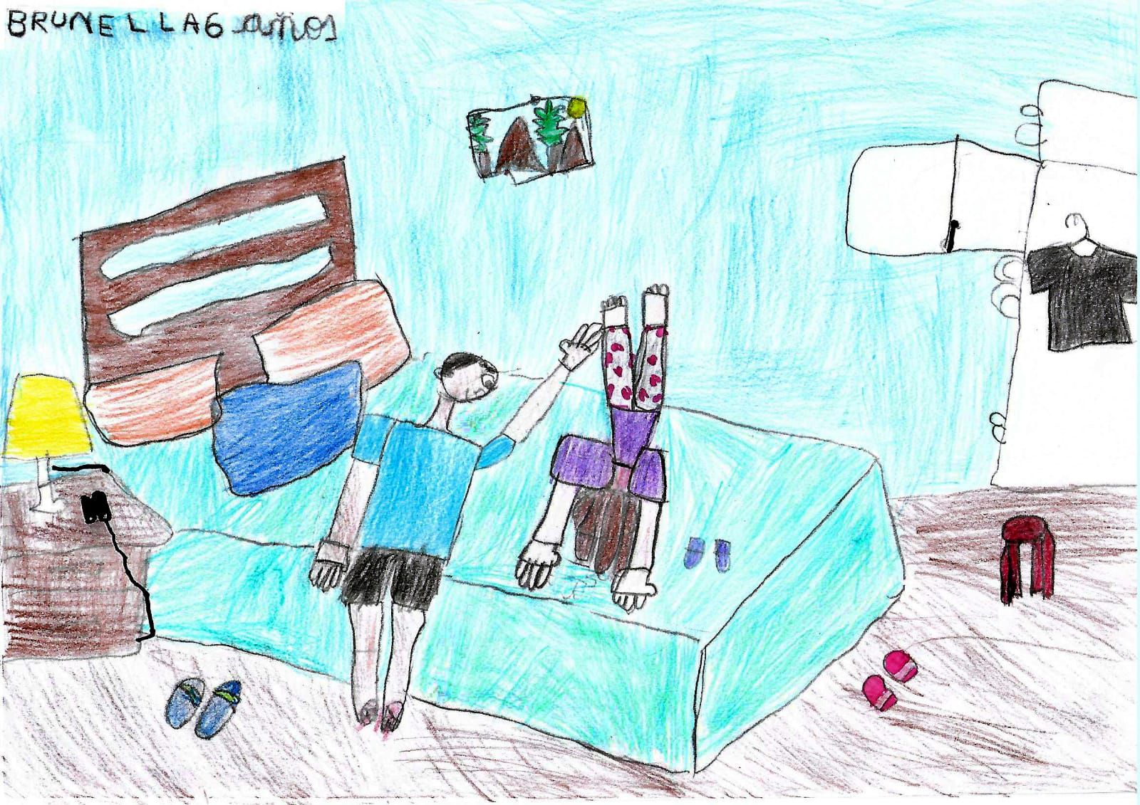 El dibujo de Brunella Hidalgo (6 años).