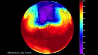 NASA muestra el avance del vórtice polar que causa laextrema ola de frío en Estados Unidos | VIDEO