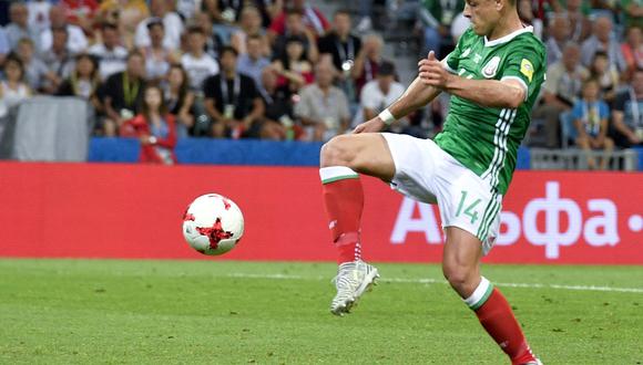 'Chicharito' Hernández perdió un gol a los 35 minutos del primer tiempo ante Alemania. (Foto: AP)