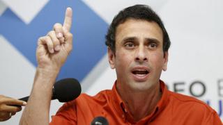 Capriles pide que se convoque a un "gran diálogo nacional"