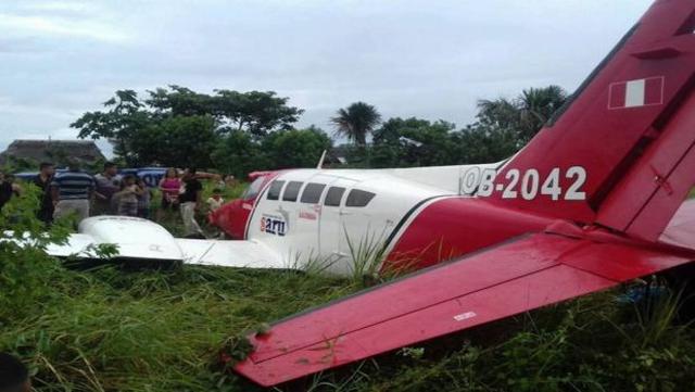 Loreto: avioneta se despistó en aeródromo por fuertes vientos - 1