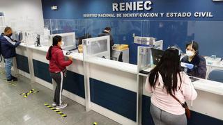 Paro en Reniec: el miércoles 2 y jueves 3 de noviembre se atenderá solo para entrega de DNI