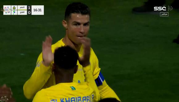Cristiano Ronaldo anotó su gol número 875 y así lo celebró el ‘Comandante’.