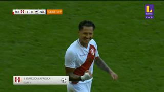 Presión y gol: Gianluca Lapadula anotó el 1-0 de Perú vs. Nueva Zelanda | VIDEO