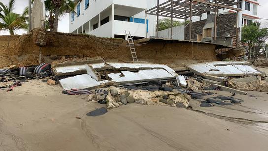Tumbes: denuncian daños en vivienda por construcción de espigones para proyecto inmobiliario