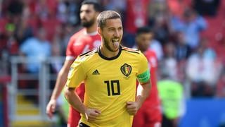 Bélgica vs. Túnez: Hazard marcó de penal el gol inicial del duelo por Rusia 2018