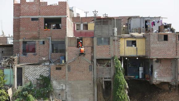 Derrumbe de casa en San Martín de Porres deja dos fallecidos. Foto: GEC