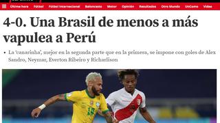 “¡Caminando!”: el debut amargo de Perú ante Brasil en la prensa internacional | FOTOS