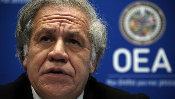 El Secretario General de la Organización de los Estados Americanos (OEA), Luis Almagro, durante una conferencia de prensa en Washington DC. (Foto: AFP)
