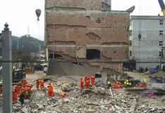 China: 5 muertos y un superviviente en el derrumbe de un edificio