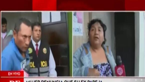 Mujer denunció que su ex pareja le roció gasolina e intentó prenderle fuego. (Captura: América Noticias)