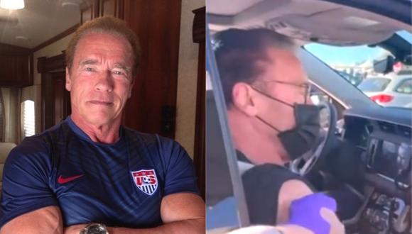 Arnold Schwarzenegger compartió video del preciso instante en que fue vacunado contra la COVID-19. (Foto: @schwarzenegger)