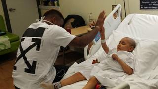 Jefferson Farfán y el hermoso gesto con un niño en el hospital | VIDEO