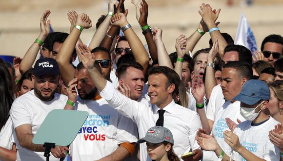 El presidente de Francia, Emmanuel Macron, busca la reelección. EFE