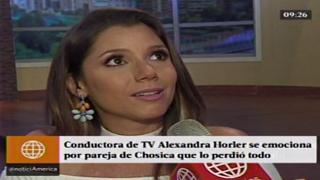 Alexandra Hörler llora al hablar del caos en Chosica [VIDEO]