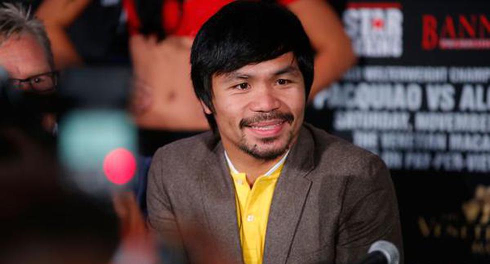 Manny Pacquiao le hace una parodia a Floyd Mayweather. (Foto: Getty images)