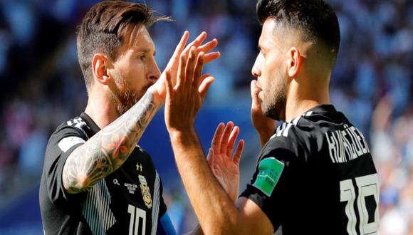 Lionel Messi despidió a Sergio Aguero en redes sociales | Foto: EFE.