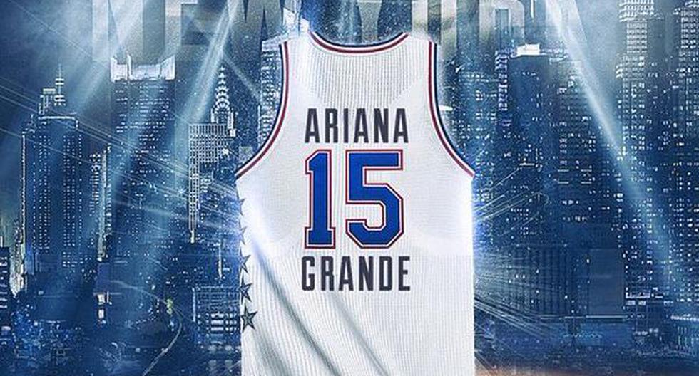 Ariana Grande dirá presente en el Partidos de las Estrellas. (Foto: Twitter/NBA)