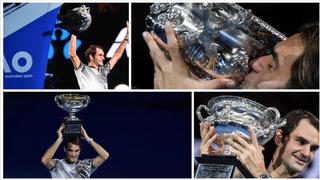 Federer, una leyenda: fotos de premiación en Australian Open