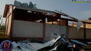 Pucallpa: fuertes vientos dejaron sin techo a colegio nacional