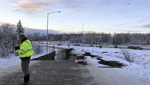 Terremoto en Alaska: potente sismo de magnitud 7 golpea Anchorage. (AP).
