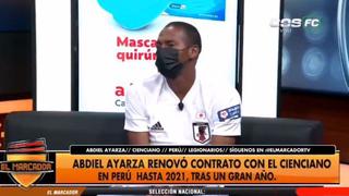 Abdiel Ayarza tras renovar con Cienciano: “Hubo interés de la ‘U’, Alianza Lima, Cristal” | VIDEO