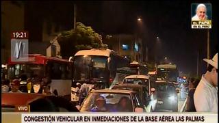 Gran caos vehicular se registró en alrededores de Las Palmas