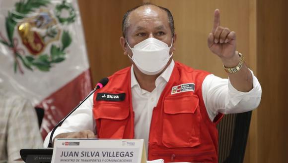 En una conferencia de prensa el lunes por la tarde, Juan Silva negó haber dirigido irregularmente obras en el MTC. (Foto: Renzo Salazar / GEC)