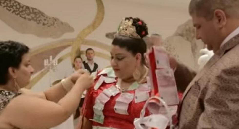 Una boda gitana regada de oro y euros deja sorprendidos a los usuarios de YouTube. (Foto: Captura YouTube)