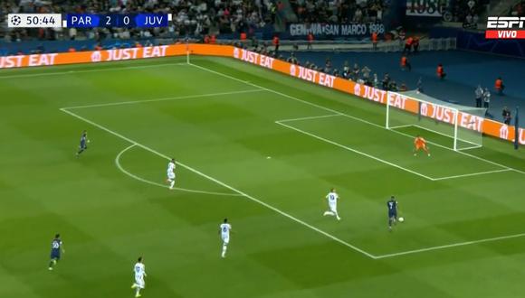 Mbappé falló un ataque de PSG ante Juventus por Champions League.