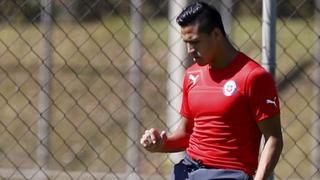 Chile se entrena con Vidal, Medel y Alexis entre algodones