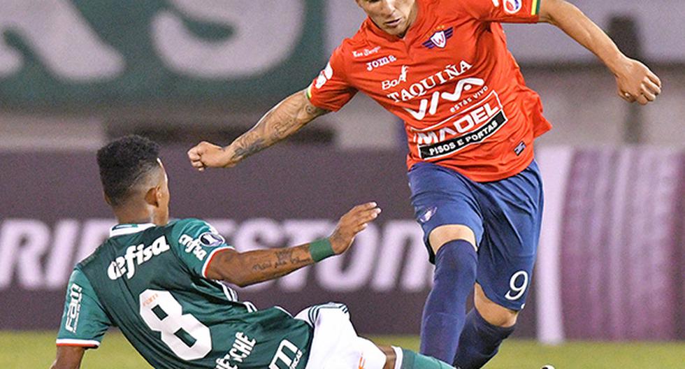 Jorge Wilstermann doblegó en Cochabamba al Palmeiras por la Copa Libertadores (Foto: EFE)