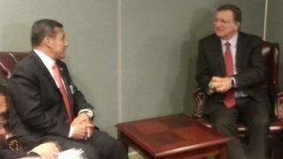 Ollanta Humala se reunió con el presidente de la Comisión Europea en Nueva York