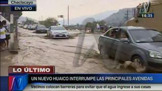 Chaclacayo: nuevo huaico obstruye la Carretera Central