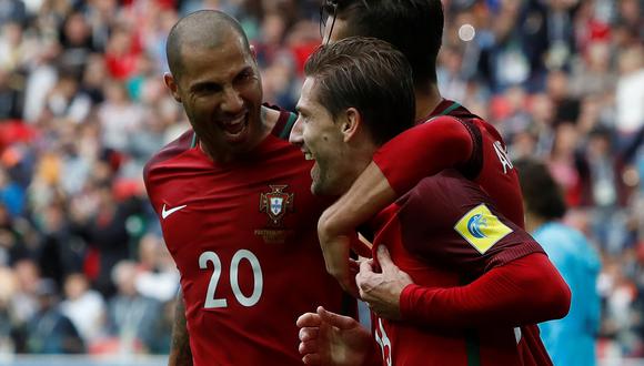 En el primer tiempo suplementario, Portugal marcó la ventaja ante México en duelo por la Copa Confederaciones. (Foto: Reuters)