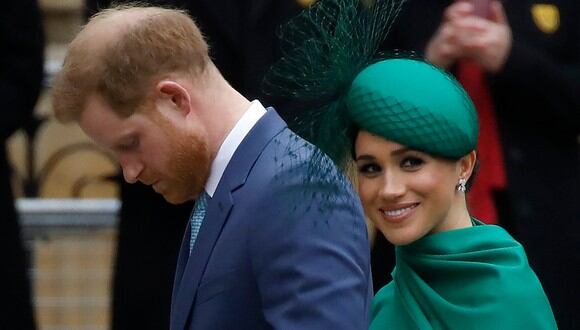 El príncipe Enrique y Meghan de Sussex. (Foto: AFP)